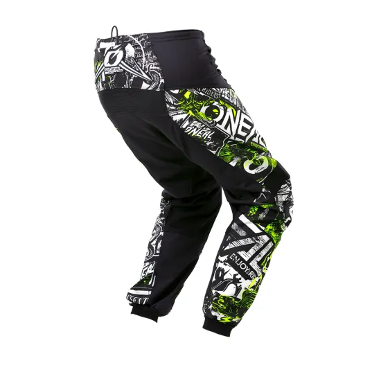 Мотокрос брич ONEAL ELEMENT ATTACK BLACK/HI-VIZ 2020 - Мотокрос брич от марка ONeal
