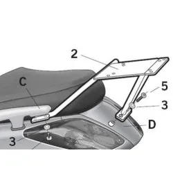 Монтажен комплект за куфари SHAD Y0XM25ST
