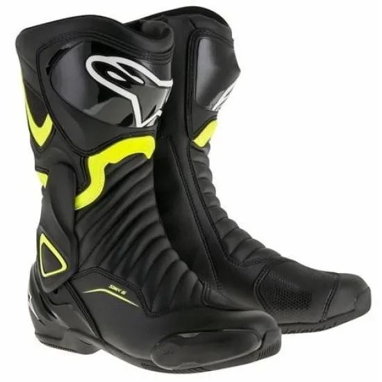 Ботуши Alpinestars SMX-6 V2 Black/Yellow - защита и комфорт