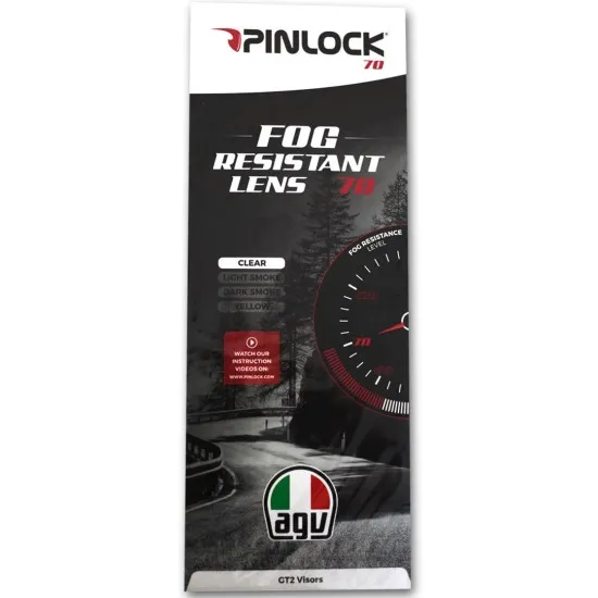 Антифог AGV GT2 PINLOCK (плака против запотяване) - Резервни части за каски от марка AGV
