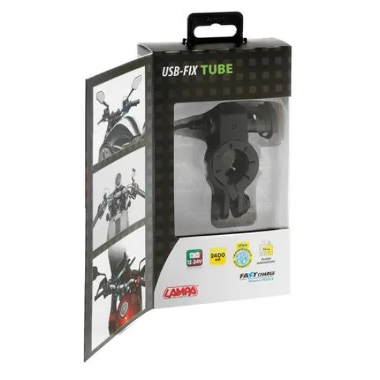 USB зарядно за мотоциклет 2400 mA - 12/24V 38832 - Мото гараж от марка Lampa