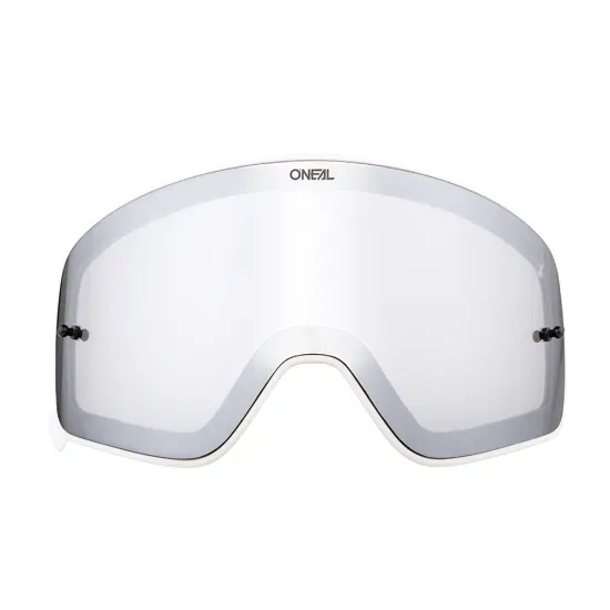 Магнитна плака за очила ONEAL B-50 BLACK FRAME SILVER/MIRROR - Мотокрос очила от марка ONeal