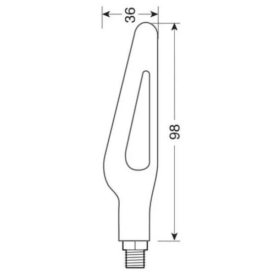 LED мигачи GLORY-SQ 90474 - Мото светлини от марка Lampa