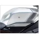 Сребрист протектор за резервоар OneDesign на Yamaha R1 със структурирана повърхност и прозрачен долен елемент