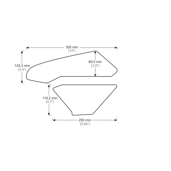 Протектор за резервоар HONDA CBR 1000 RR 2017–2019 HDR216/PR3417 – страничен 3M защитен стикер с UV защита