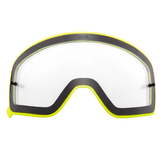 Магнитна плака за очила ONEAL B-50 YELLOW FRAME-CLEAR - Мотокрос очила от марка ONeal