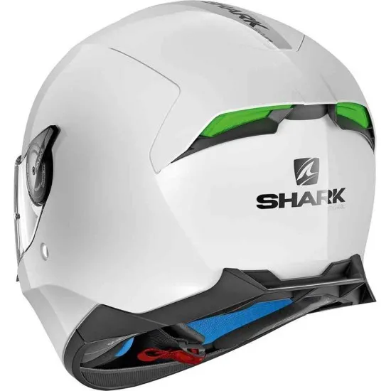 Каска Shark Skwal 2 WHITE - LED осветление и UV защита