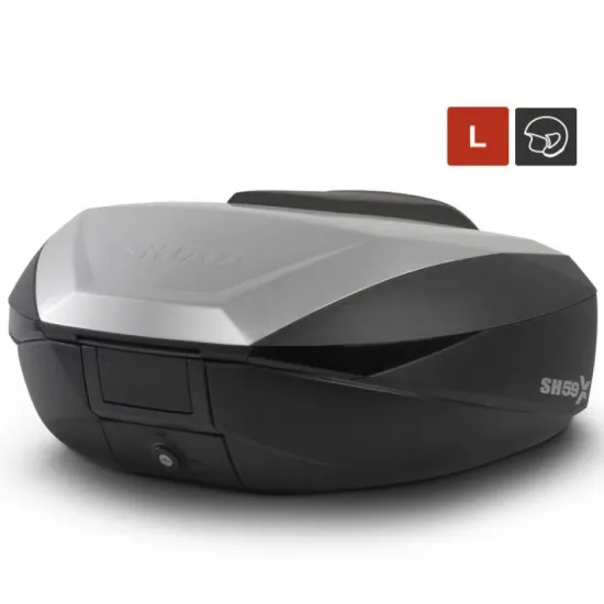 Мото куфар SHAD SH59X ALUMINIUM с регулируем капацитет от 46L, 52L и 58L