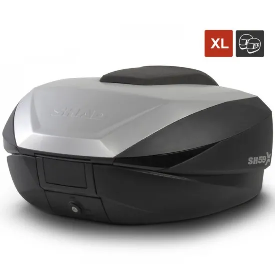Мото куфар SHAD SH59X ALUMINIUM с регулируем капацитет от 46L, 52L и 58L