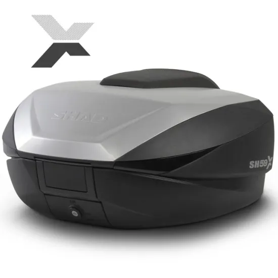 Мото куфар SHAD SH59X ALUMINIUM с регулируем капацитет от 46L, 52L и 58L