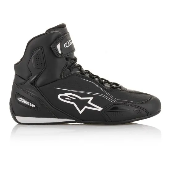 Мото боти ALPINESTARS FASTER-3 BLACK с лек микрофибър и TPR защита