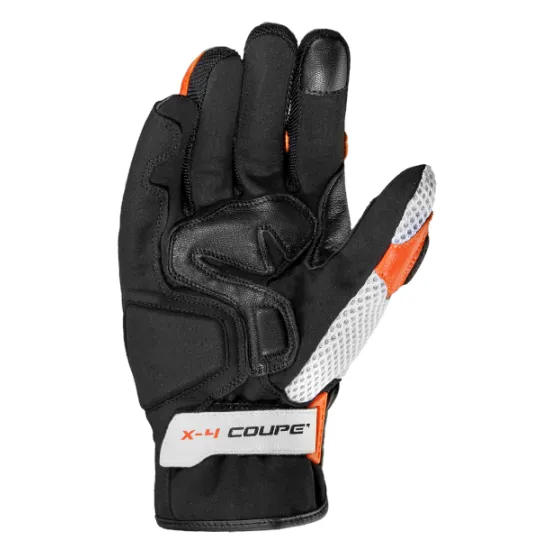 Мото ръкавици SPIDI X-4 COUPE BLACK/ORANGE - Кожени ръкавици за мотор от марка SPIDI