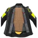 Кожено мото яке SPIDI IGNITE BLACK/FLUO YELLOW с WARRIOR TECH протектори и италианска кожа