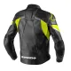 Кожено мото яке SPIDI IGNITE BLACK/FLUO YELLOW с WARRIOR TECH протектори и италианска кожа