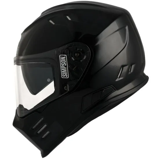 Каска Simpson Venom Solid Gloss Black – безопасност и елегантен дизайн