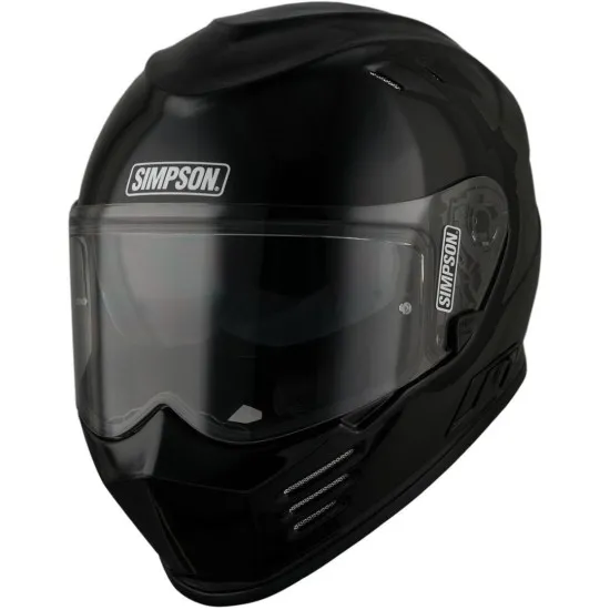 Каска Simpson Venom Solid Gloss Black – безопасност и елегантен дизайн