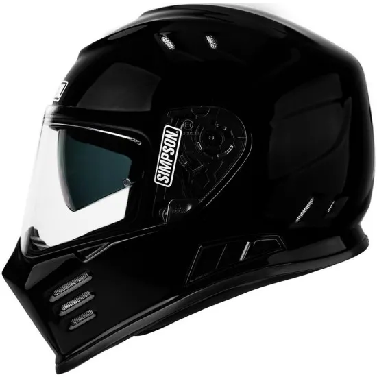 Каска Simpson Venom Solid Gloss Black – безопасност и елегантен дизайн