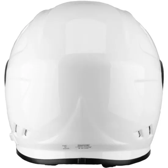 Каска Simpson Venom Solid Gloss White – безопасност и стил в едно
