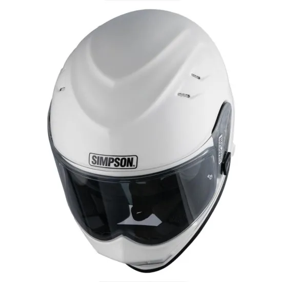 Каска Simpson Venom Solid Gloss White – безопасност и стил в едно