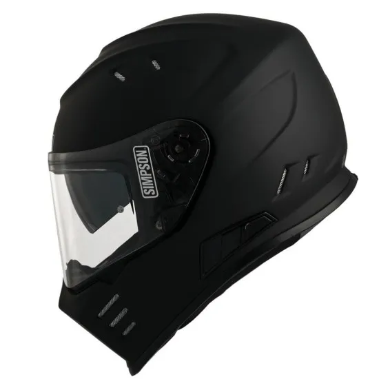 Каска Simpson Venom Solid Matt Black – сигурност и елегантен дизайн