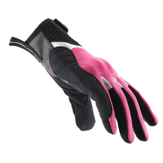 Дамски текстилни мото ръкавици SPIDI G-FLASH WHITE/PINK - Дамски текстилни ръкавици от марка SPIDI