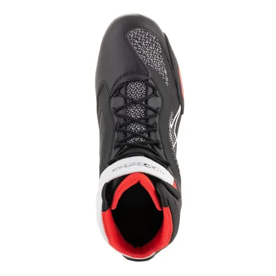 Мото боти ALPINESTARS FASTER-3 RIDEKNIT BLACK/WHITE/RED – Лекота и защита за пътувания и дълги карания