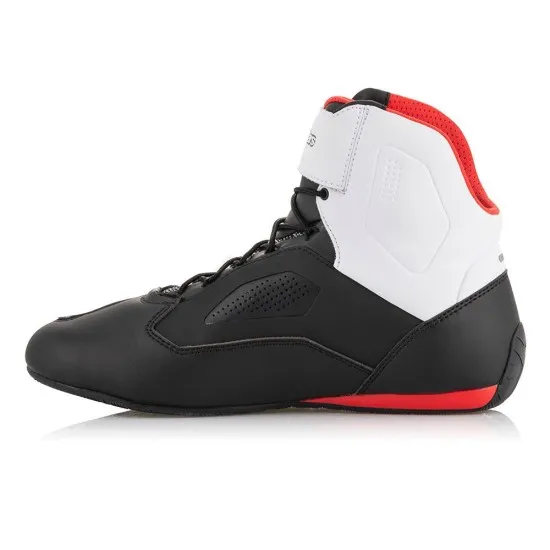 Мото боти ALPINESTARS FASTER-3 RIDEKNIT BLACK/WHITE/RED – Лекота и защита за пътувания и дълги карания