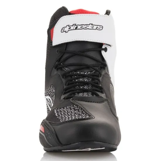 Мото боти ALPINESTARS FASTER-3 RIDEKNIT BLACK/WHITE/RED – Лекота и защита за пътувания и дълги карания