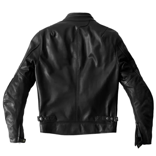 Кожено мото яке SPIDI ROCK BLACK с италианска телешка кожа и Warrior Lite протектори