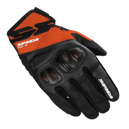 Мото ръкавици SPIDI FLASH-R EVO BLACK/ORANGE - Кожени ръкавици за мотор от марка SPIDI