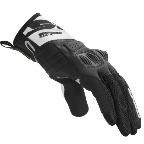Мото ръкавици SPIDI FLASH-R EVO BLACK/WHITE - Кожени ръкавици за мотор от марка SPIDI