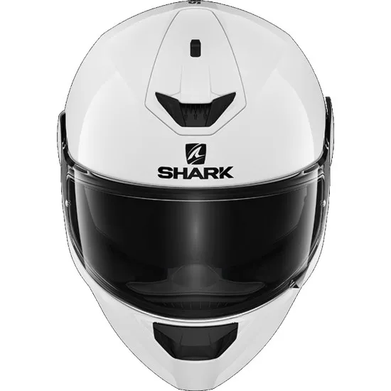 Каска SHARK D-SKWAL 2 BLANK WHITE AZUR - каска с Pinlock Max Vision® и вградени слънчеви очила