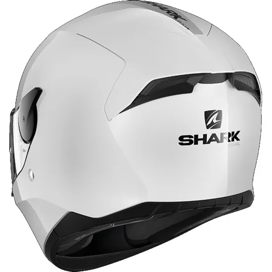 Каска SHARK D-SKWAL 2 BLANK WHITE AZUR - каска с Pinlock Max Vision® и вградени слънчеви очила