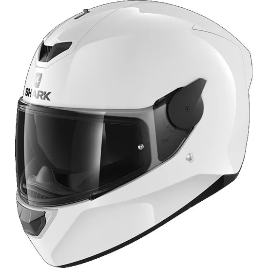 Каска SHARK D-SKWAL 2 BLANK WHITE AZUR - каска с Pinlock Max Vision® и вградени слънчеви очила