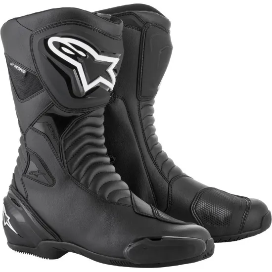 Ботуши Alpinestars SMX-S Waterproof Black/Black - водоустойчиви и дишащи