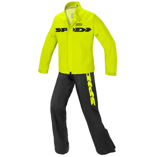 Комплект дъждобран SPIDI SPORT RAIN BLACK/FLUO - Мото дъждобрани от марка SPIDI