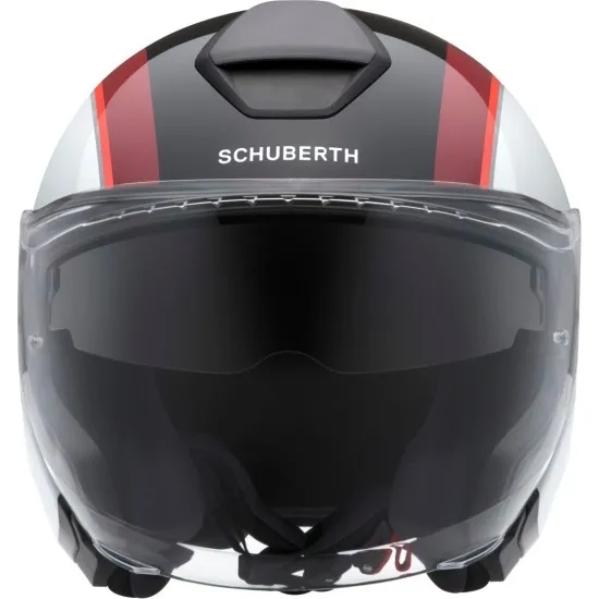 Каска SCHUBERTH M1 PRO OUTLINE RED - Каски за скутер от марка Schuberth