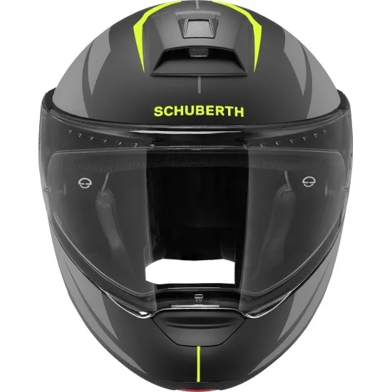 SCHUBERTH C4 PRO MERAK BLACK/GRAY/YELLOW – високотехнологична мото каска с перфектен комфорт