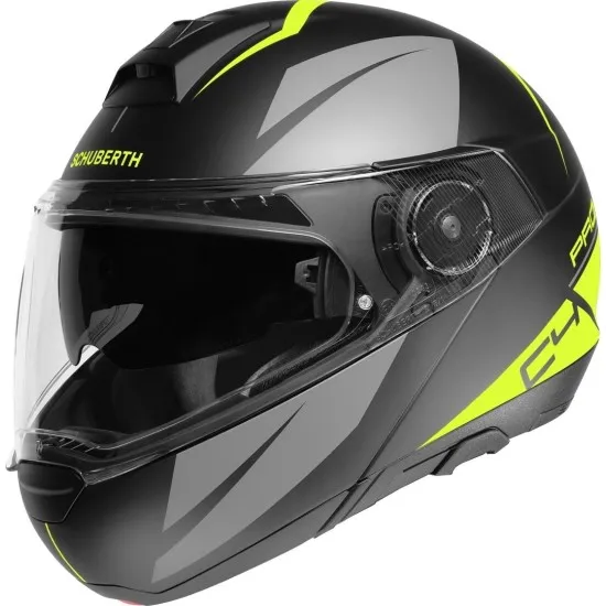 SCHUBERTH C4 PRO MERAK BLACK/GRAY/YELLOW – високотехнологична мото каска с перфектен комфорт