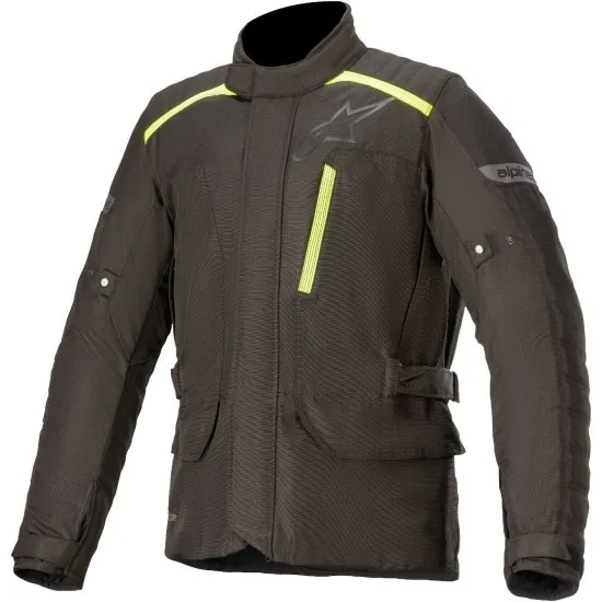 Текстилно мото яке Alpinestars Gravity Drystar Black/Neon Yellow