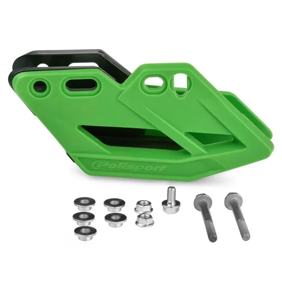 Водач за верига POLISPORT KAWASAKI KXF 250/450 - 2009-20 - GREEN - Водачи за верига от марка Polisport