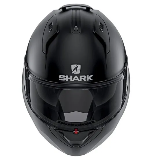 SHARK EVO-ES BLANK BLACK MAT модуларна каска за мотоциклетисти