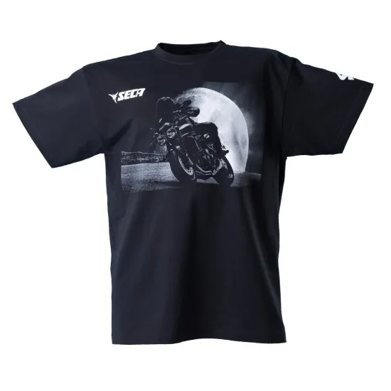 Мото тениска SECA MOON BLACK - Тениски от марка SECA