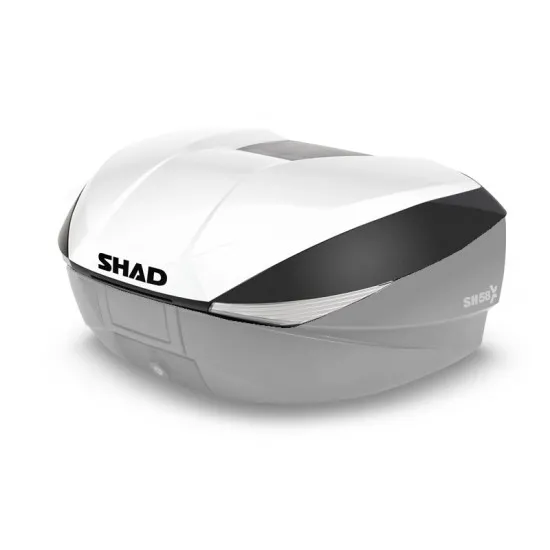 Капак за куфар D1B58E08 - White - Куфари за мотор от марка SHAD