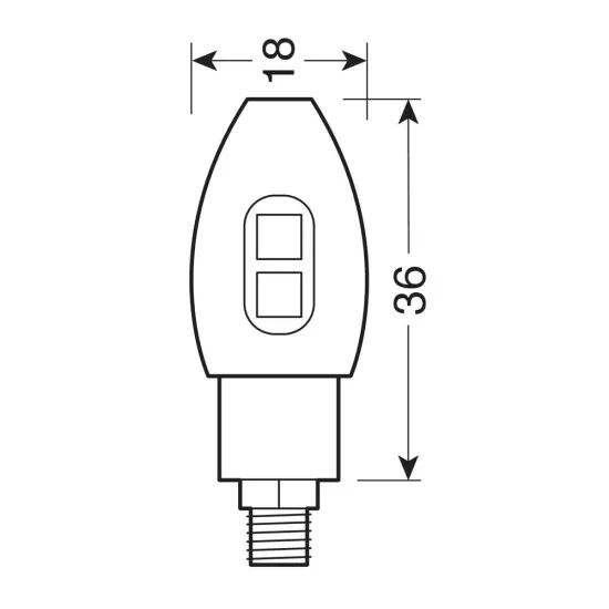 LED мото мигачи VOLT BLACK 90504 - Мото светлини от марка Lampa