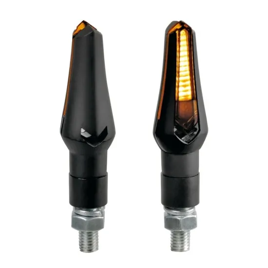 LED мото мигачи ZEPHYR BLACK 90493 - Мото светлини от марка Lampa