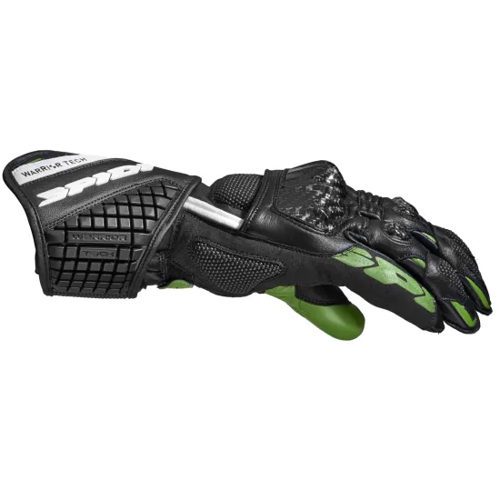 Мото ръкавици SPIDI CARBO 5 BLACK/KAWA GREEN - Кожени ръкавици за мотор от марка SPIDI
