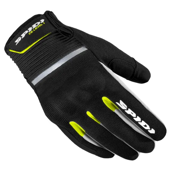 Текстилни мото ръкавици SPIDI FLASH CE BLACK/YELLOW FLUO - Текстилни ръкавици за мотор от марка SPIDI