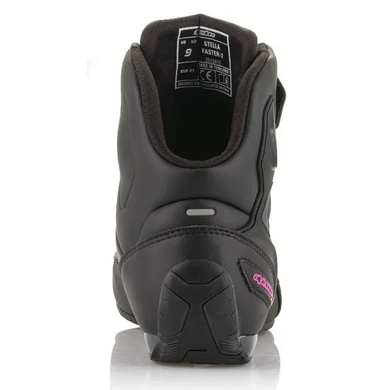 Дамски мото боти ALPINESTARS STELLA FASTER-3 BLACK/FUCHSIA - Дамски боти за мотор от марка Alpinestars