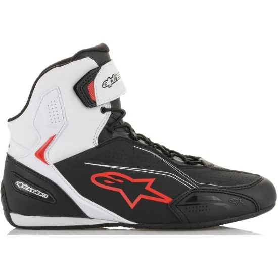 Мото боти ALPINESTARS FASTER-3 BLACK/WHITE/RED – лекота и защита